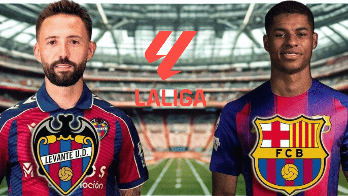 Levante vs. Barcelona: La Liga Week 2 Lineups & How to Watch 1 A match-day photo capturing Levante fans and a Barca player preparing for kickoff at Levante’s stadium.