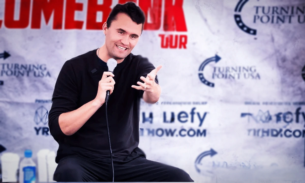 Charlie Kirk shot during Utah Valley University event collapse moment