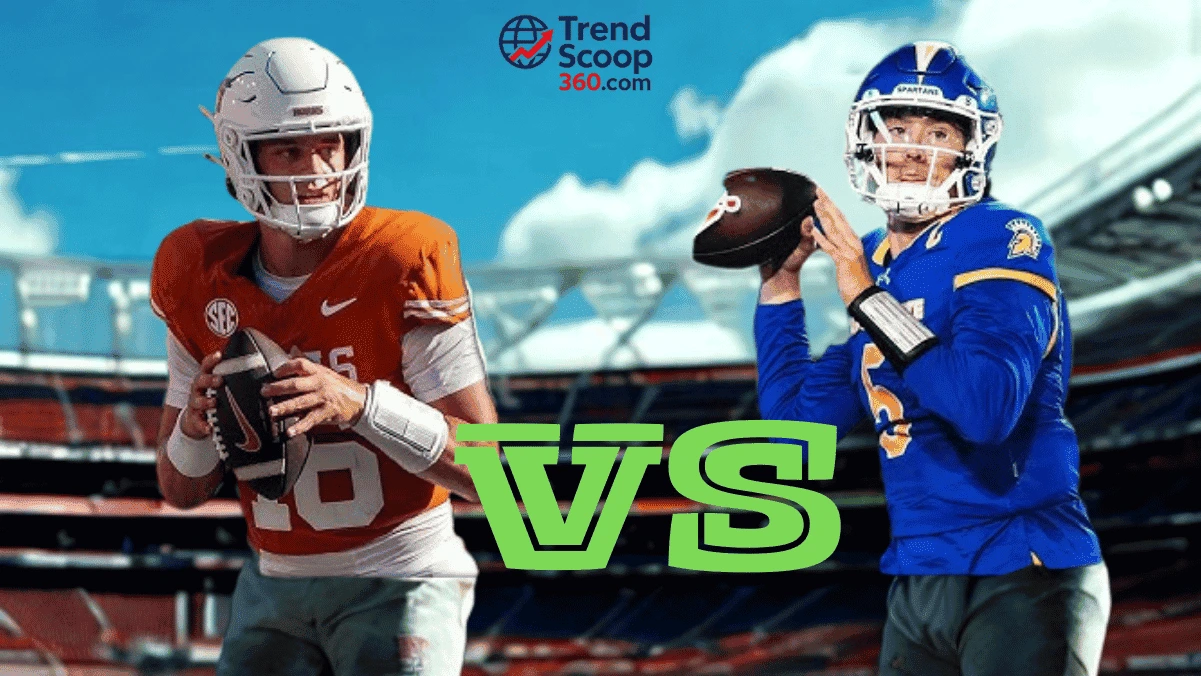 Texas vs San Jose State Week 2 Preview: Can Longhorns Rebound? 1 A dynamic shot of Arch Manning preparing to throw, capturing Week 2 action in Texas vs San Jose State Week 2 Preview.