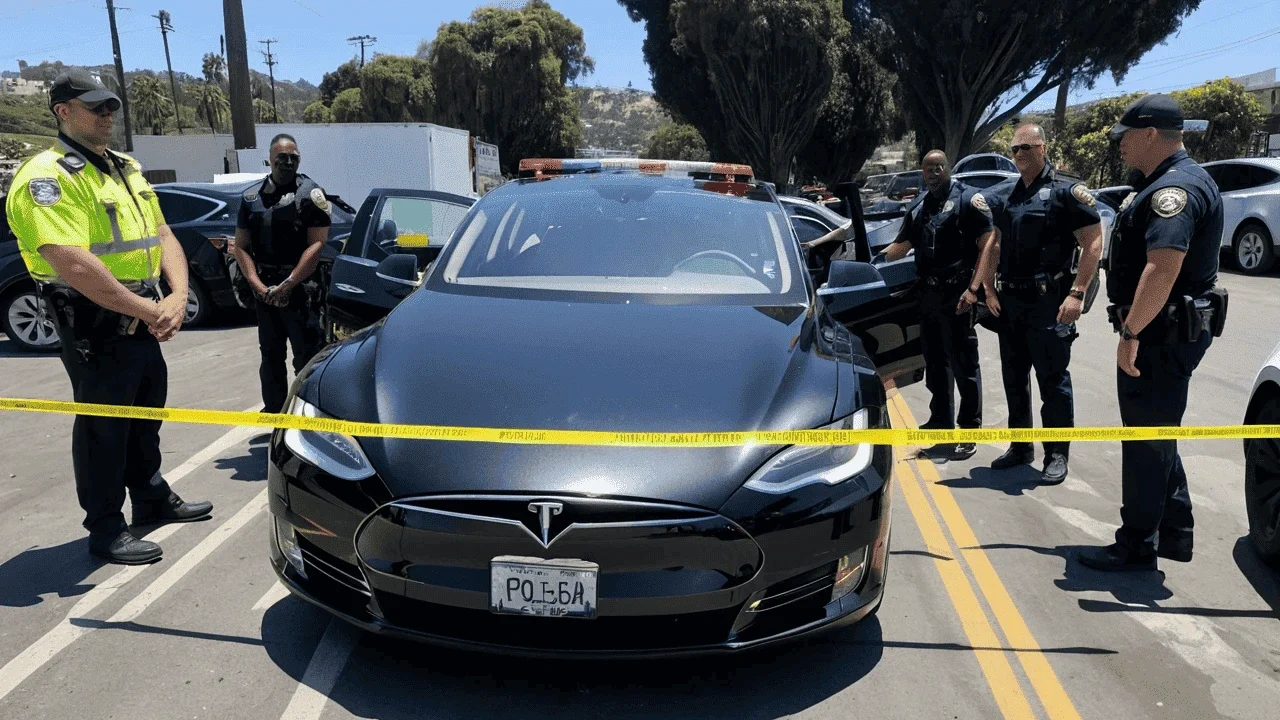 D4vd Tesla Missing Person Case: Body Found in Abandoned Car 1 Tesla impounded at Hollywood tow yard in Celeste Rivas case