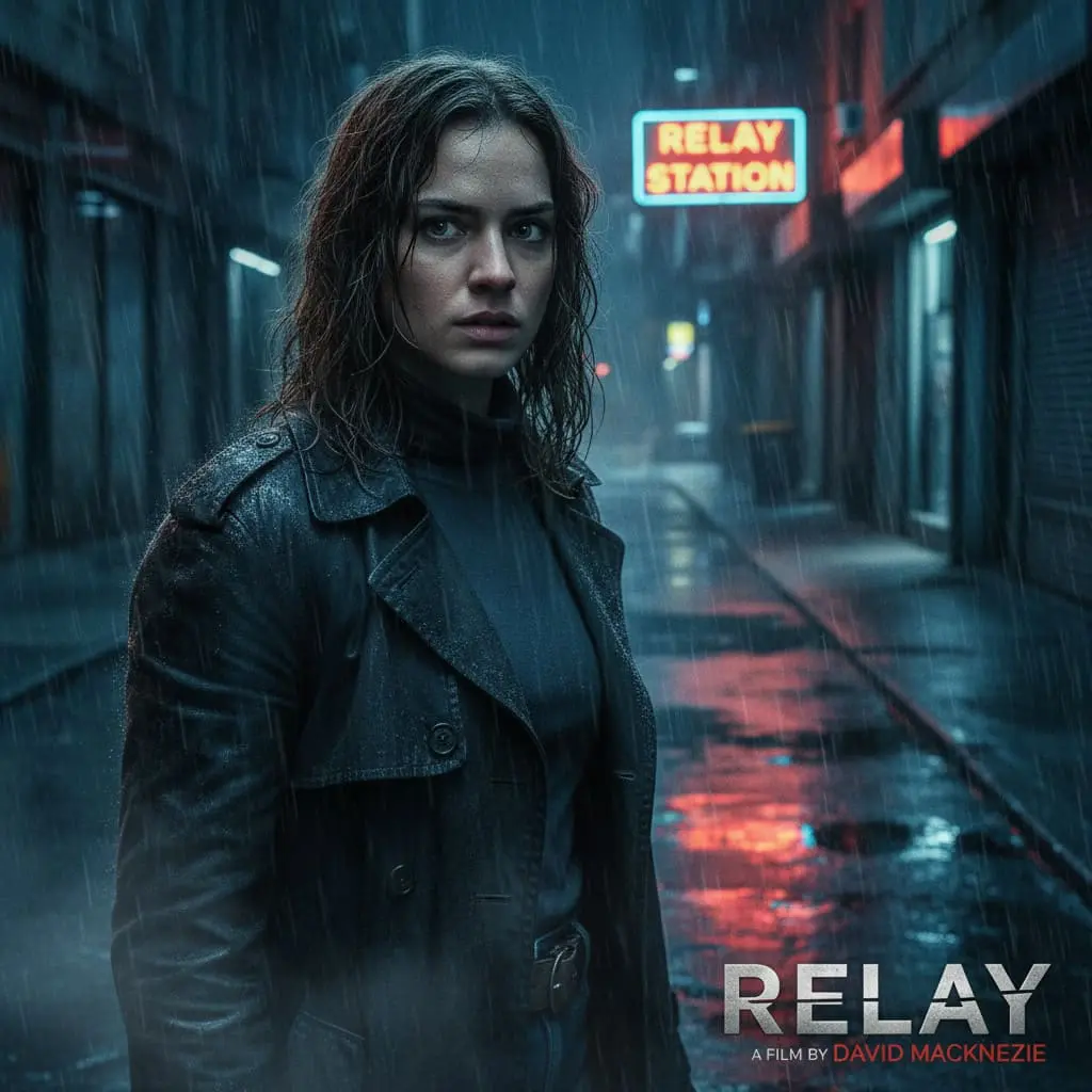 Lily James in Relay movie promotional photo, starring in a psychological thriller redefining her acting career