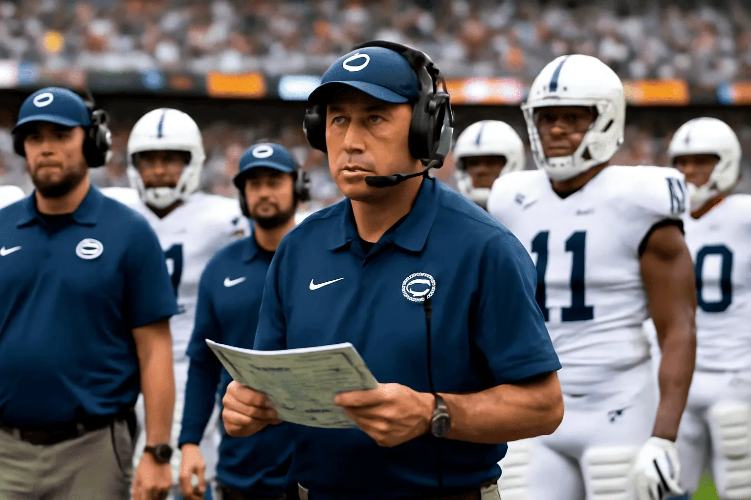 Penn State Fires Coach James Franklin After Poor Season 1 James Franklin coaching Penn State football team on the sideline — Penn State fires James Franklin