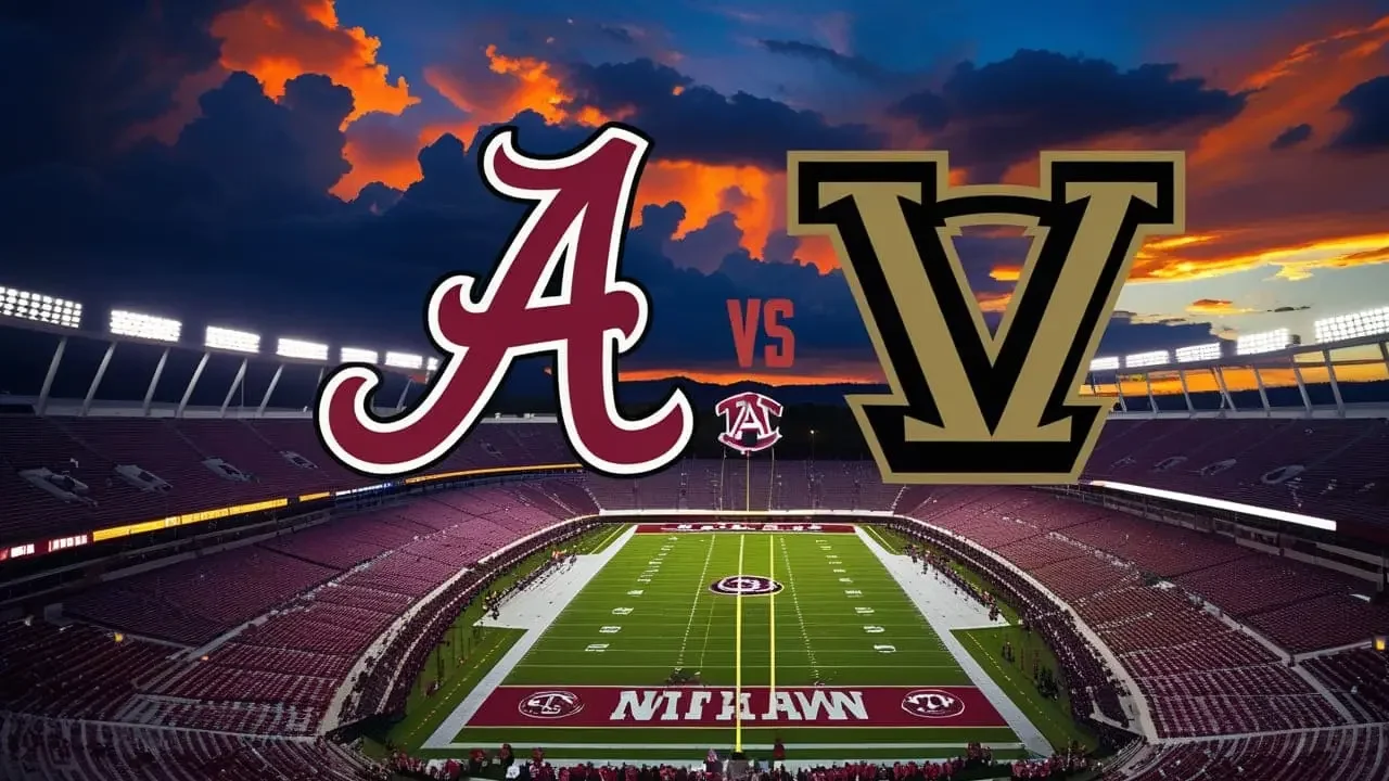 Alabama vs Vanderbilt 2025 Preview: Stakes, Odds & What to Watch 1 Alabama vs Vanderbilt 2025 college football preview stadium under lights