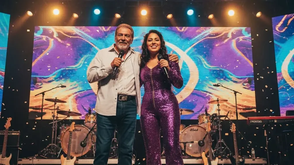 Abraham Quintanilla performing with Selena y Los Dinos