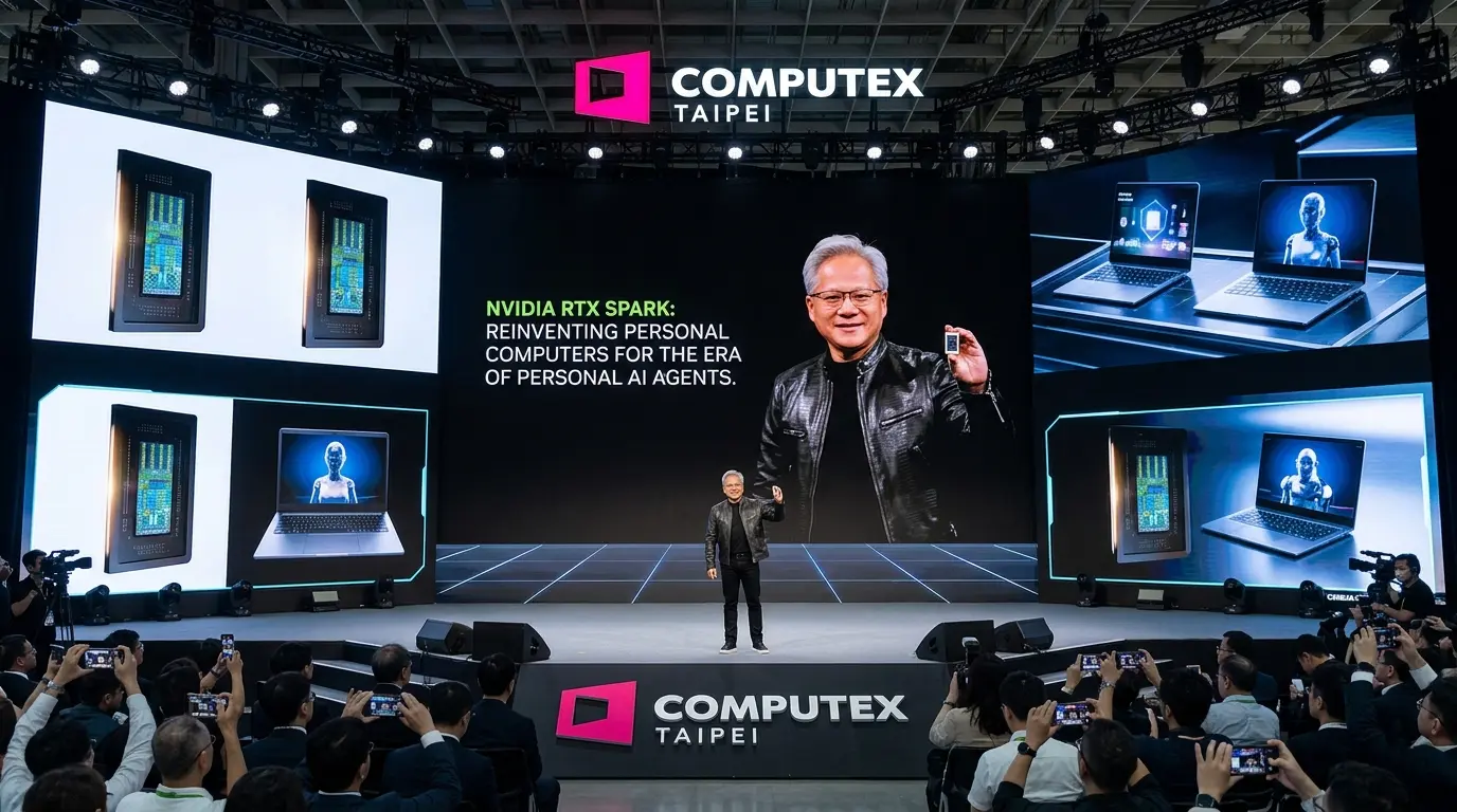 Nvidia RTX Spark 2026 Computex AI PC chip Jensen Huang