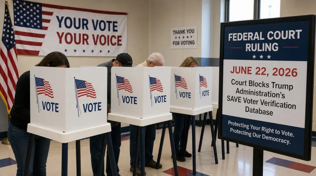 SAVE System Ruled Unlawful 2026: Federal Judge Blocks Trump's Voter Data Tool After Citizens Wrongly Purged 2 SAVE system ruled unlawful 2026 federal judge Trump voter data Sooknanan ruling