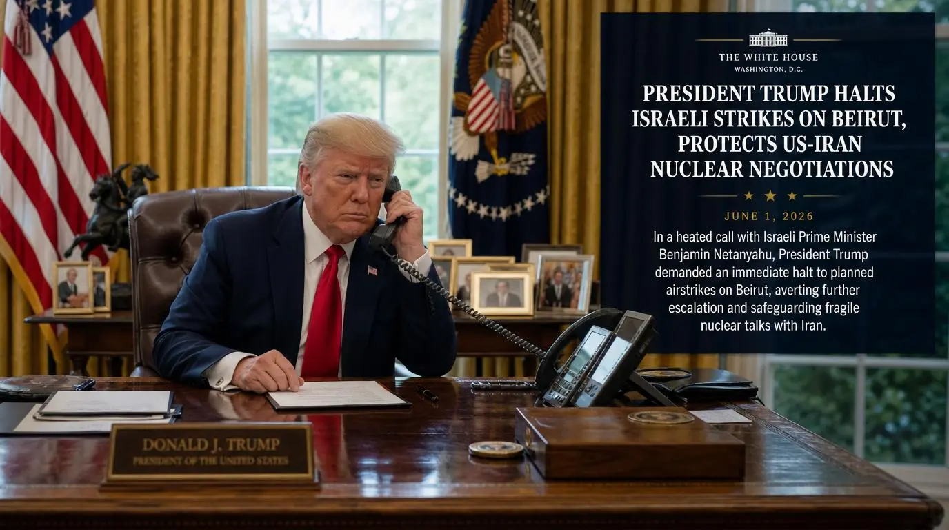 Trump Calls Netanyahu 'Crazy' in Explosive Call That Stopped Beirut Strikes in 2026 1 Trump Netanyahu Lebanon call 2026 Beirut crisis Iran deal