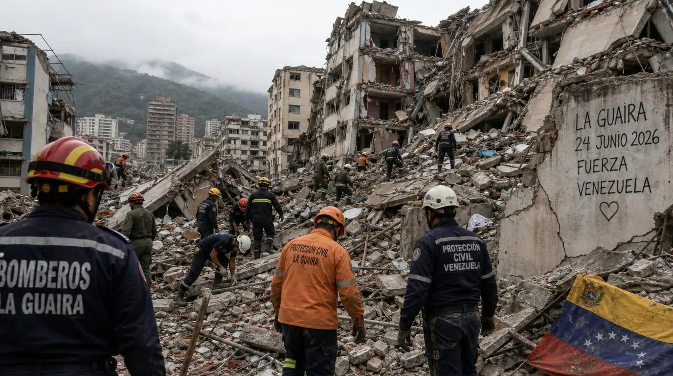 Venezuela earthquake 2026 Caracas collapsed buildings US rescue teams